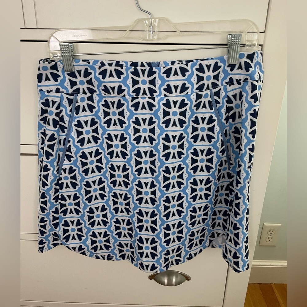vineyard vines printed skort deep bay geo - size 6